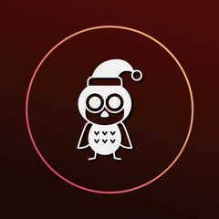 Christmas bird icon