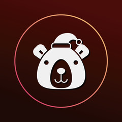 Christmas bear icon