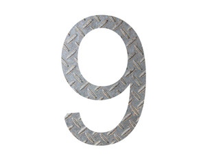 Metal of number nine