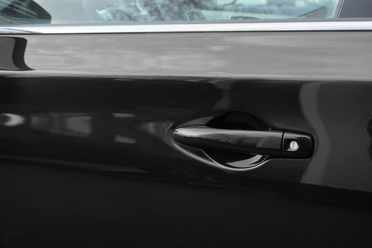 Black Car Door Handle