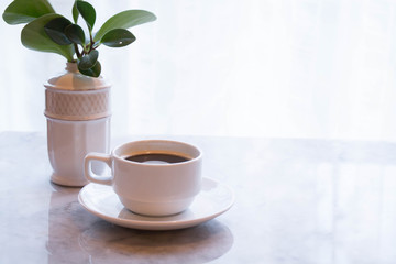 coffee cup on table