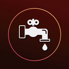 Environmental protection concept conserve water icon