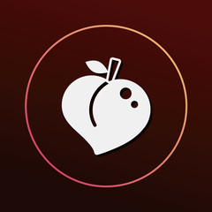 fruits peach icon
