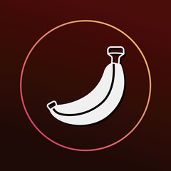 fruits banana icon