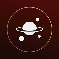 Space planet icon