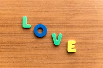 love  colorful word