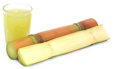 Sugarcane with juice