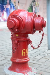 Fototapeta na wymiar Fire Hydrant in Hong Kong
