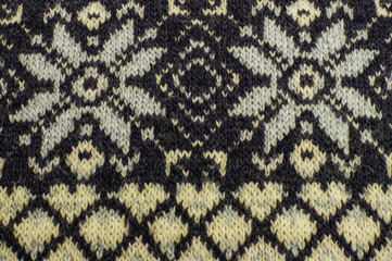 Real knitted fabric textured background