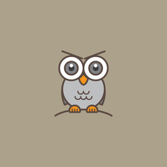owl vector logo
