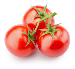 tomatoes isolated on the white background