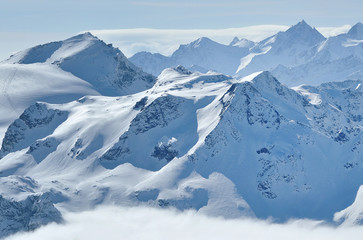 Fototapeta na wymiar Winter in the Alps
