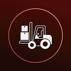 logistics truck icon