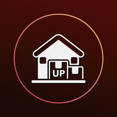 logistics freight warehouse icon