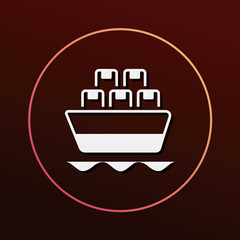 logistics ship icon