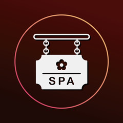 SPA signs icon