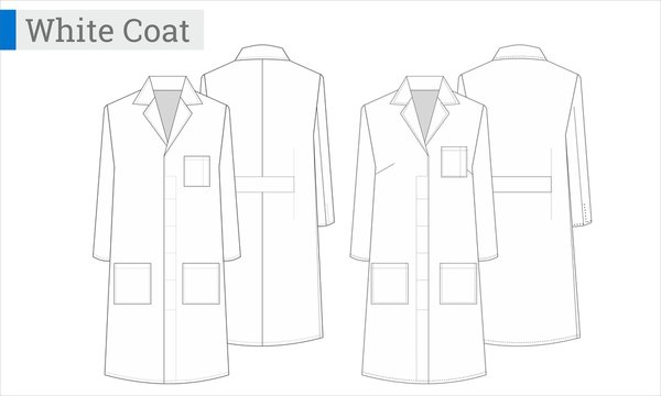 White Coat / Bata de Médico Stock Vector | Adobe Stock