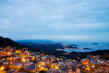 Night view of Jiufen Taiwan