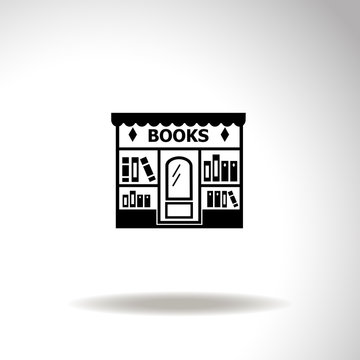 Bookstore vector icon.