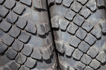 Tread car tires close up wheel profile structure background