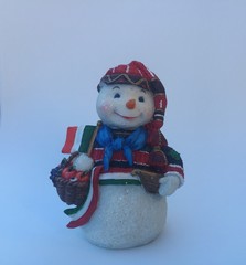 Snowman with Italian flag