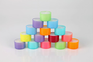 Bunte Teelichter