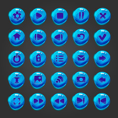Big set of vector button for game design