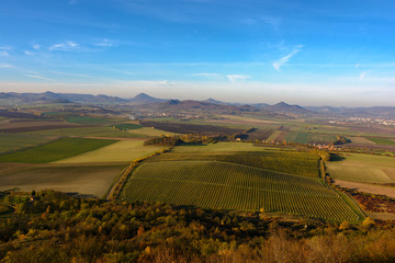 Obraz premium Ruins Hazmburk, Central Bohemian Mountain