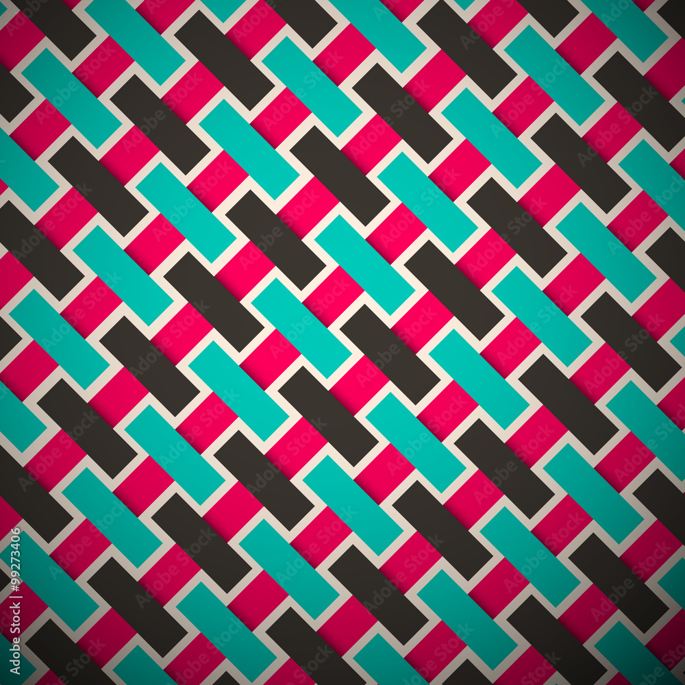 Poster abstract retro vector diagonal background