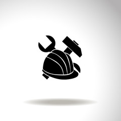 Construction equipment vector icon.