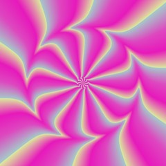 Psycho floral pattern generated texture