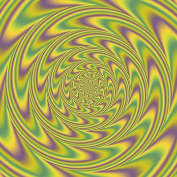 Psycho floral pattern generated texture