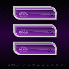 Business banners. Vector design elements for infographics.