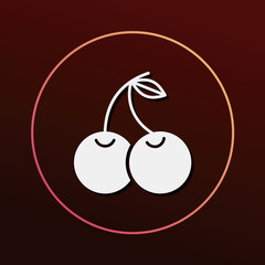 fruits cherry icon
