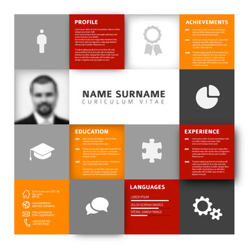 Mosaic cv / resume template