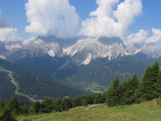 Alpine landscape of Sesto Dolomites, South Tyrol, Italy