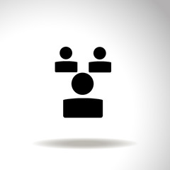 Human resource and management icon set.