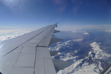 Fototapeta na wymiar Sicht aus Flugzeug