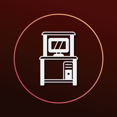 computer desk icon