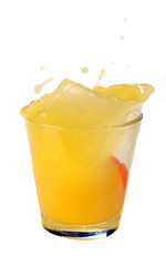 Obraz na płótnie Canvas orange juice splash