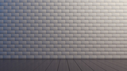 Light interior with brick wall