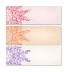 Vector set of decorative banners