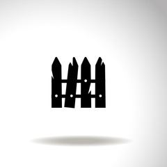 Fence vector icon