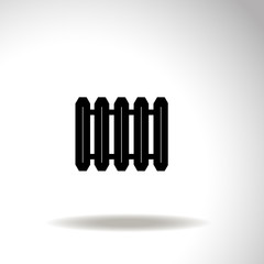 Radiator vector icon.