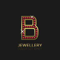 Golden Letter B