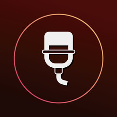 Pet water drinking icon