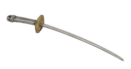 Sword shaped barrette / Sword shaped barrette on white background.
