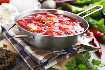 Borsh. Russian traditional dish