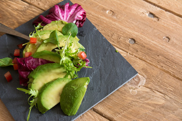 Avocado and ettuce salad