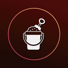 sand bucket icon